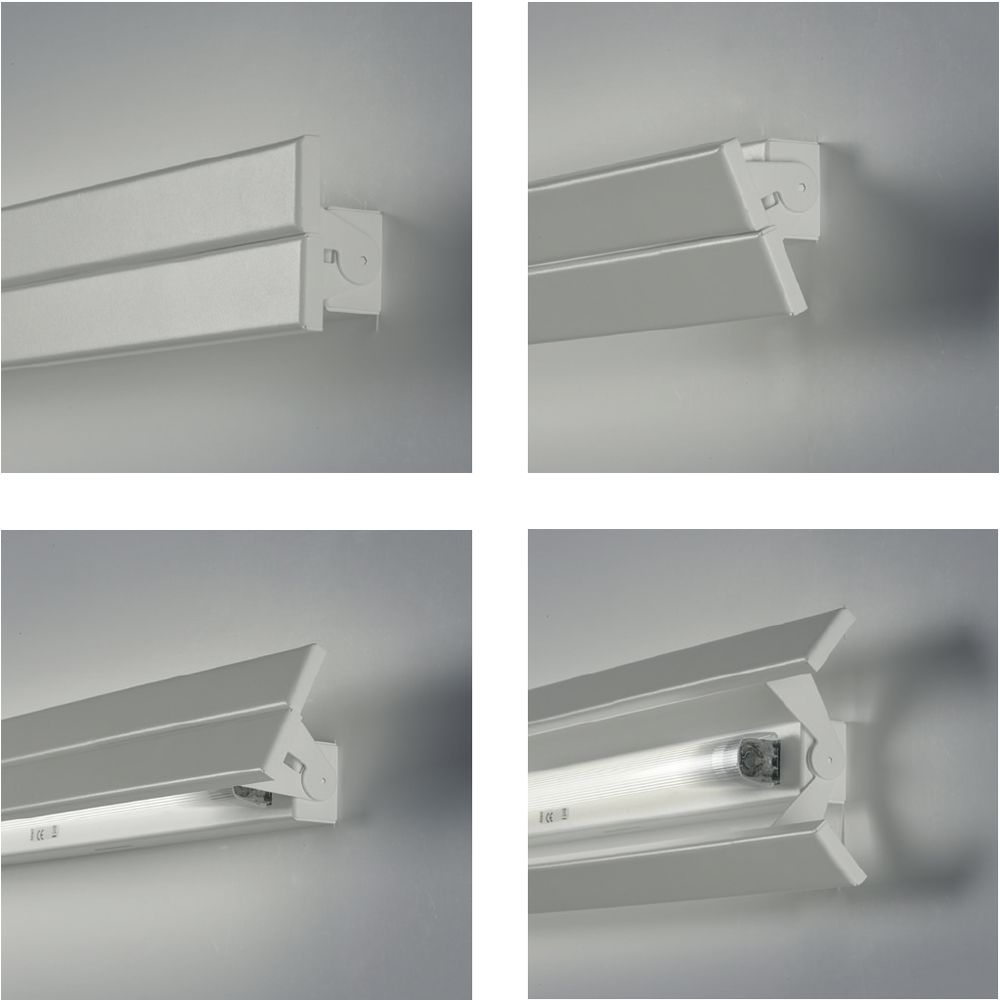 Sehr lange, schmale Wandleuchte Spiegelleuchte