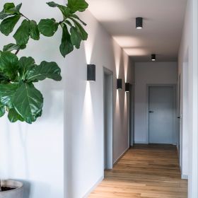 ATUN Zylindrische Beton Deckenlampe Beton-Deckenlampen im Bro Flur.