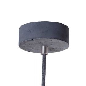 KNALLA 73 Cylindrical pendant lamp made of concrete and metal