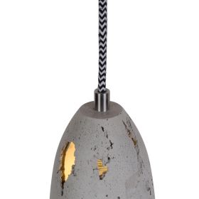 PHOEBE EROSION concrete pendant light Unregelmige Lcher geben der Leuchte ihr besonderes Aussehen.