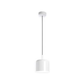 TARRO Kleine Pendelleuchte mit lackiertem Metallschirm Schlicht und strahlend Wei.