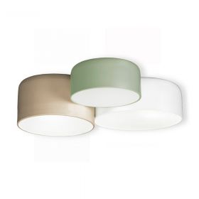 TARRO ceiling light with three different sized round metal shades