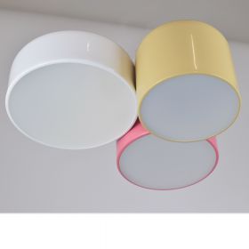 TARRO Pendelleuchte mit drei verschieden groen runden Metallschirmen Farbige Hngeleuchte - Beige, Marsala, Wei.