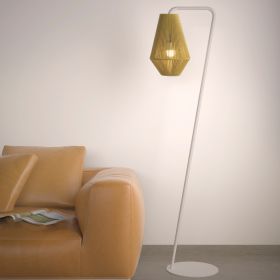 ROMBO floor lamp with geometric cord shade