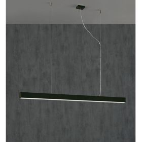 LINEA Lange schmale LED Linien-Pendelleuchte Farbvariante der Leuchte in Schwarz