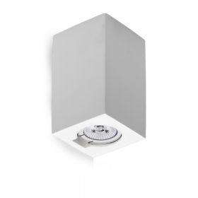 HUG SQ TWO Wandspot aus keramischen Material Up & Down Light Wandspot in schlichtem Wei.
