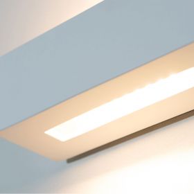 DAVE Lngliche LED Wandlampe aus Keramik Warm-weies Licht, sanfte Formen.
