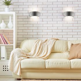 SOFFA Halbrunde Wandleuchte aus Leichtbeton Atmosphrische Beleuchtung mit modernem Charakter.