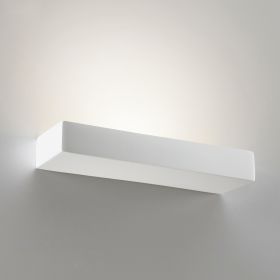 CLUB Rechteckige Wandleuchte aus Keramik Rechteckige LED Wandleuchte aus weier Keramik.