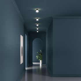NABILA Kleine Glas-Wandleuchte Atmosphrisches Licht der Deckenleuchte.