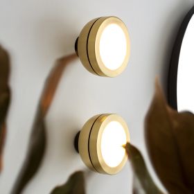 POLLY M Semicircular LED wall light or ceiling light with color variations in brass or copper Messing Wand- oder Deckenleuchte im Italienischen Design.