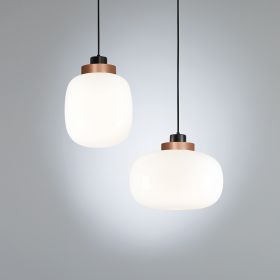 LEGR Opalglas-Pendelleuchte mit LED