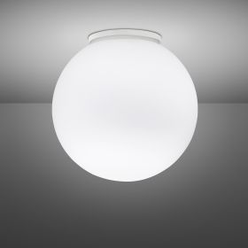 LUNAR Italienische Deckenleuchte mit Opalkugel Weie Kugellampe in fnf Gren erhltlich.