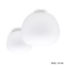 CLEA Italian ceiling light with opal glass