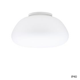 MAIOLE Italian ceiling light with opal glass