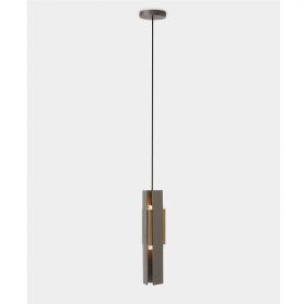 EXCALIBUR Exklusive Pendelleuchte italienisches Design Italienische Design-Leuchte Farbkombination 2: dunkles Bronze / Titan satiniert
