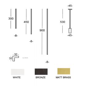 PLATINO Italienisches Designleuchtenkonzept mit modularem Aufbau