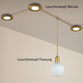 PLATINO Italienisches Designleuchtenkonzept mit modularem Aufbau Abbildung der beiden Leuchten-Typen.