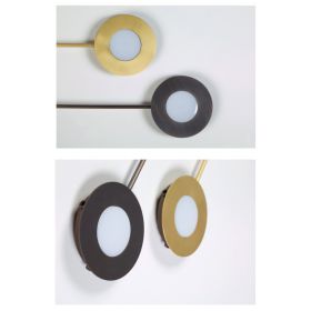 PLATINO Italienisches Designleuchtenkonzept mit modularem Aufbau Oberflchen Messing und Bronze. Einlsse sind nach vorne nicht sichtbar.