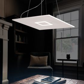 DUPLICO Flache quadratische LED Hngeleuchte mit Raffinesse Funktionelles Licht elegant inszeniert.
