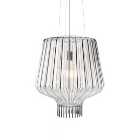 SAYA 45 Italian pendant light with ornate glass