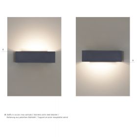 LUZERN Architektonische Auenwandleuchte Licht nach oben oder unten.