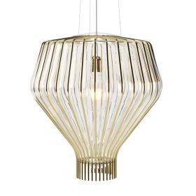 SAYA 51 Italian pendant lamp with ornate glass