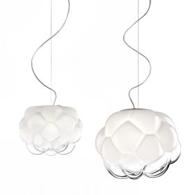 NUVOLA glass pendant lamp from Italy Glaskunst Hngeleuchten aus Italien.