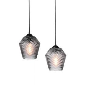 KNAP EDGY Small pendant light with diamond structure