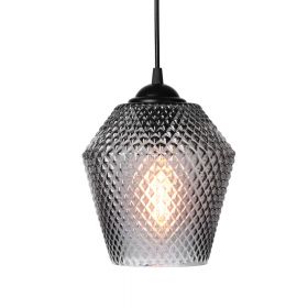 KNAP EDGY Small pendant light with diamond structure 