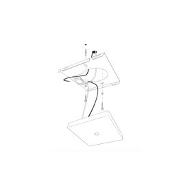 FLAT Flache 2-flammige LED Deckenleuchte Aufbau der Deckenleuchtenserie.