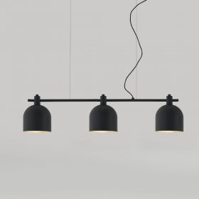 COCINA Three-light pendant lamp in bell shape