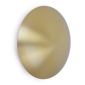 ECLIPSE wall light with curved metal shade Oberflche Messing matt