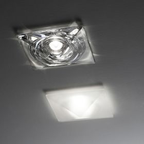 CHEOPE recessed spotlight with crystal glass