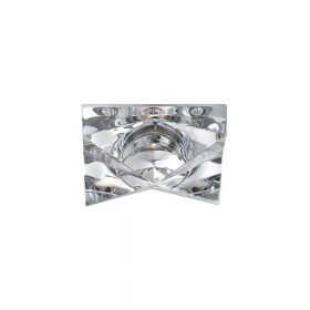 CINDY Einbaustrahler mit Kristallglas Einbauchleuchte mit glitzerndem Glas-Diffusor.