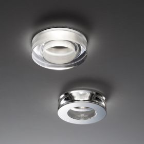 LEI recessed spotlight with round clear glass