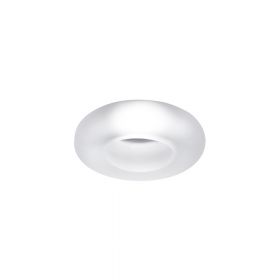TONDO Einbaustrahler mit Glasring Hier der Diffusor mit mattiertem Glasring.