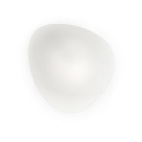 NEOCHIC Organische Deckenleuchte mit weiem satiniertem Glas Mittlere Gre der Wandlampe.