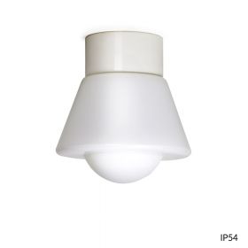 EDNA White ceiling lamp in 20s style