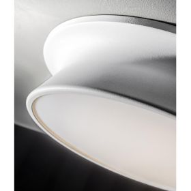 DIABOLO Flache LED Deckenleuchte Originelle durch leicht abgesetzte Grundform des Korpus.
