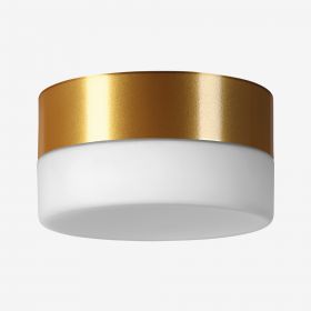 NAOMI Round, flat LED ceiling light Edler Glanz: Lackierung in RAL Perlgold.