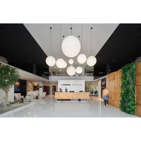 SCUTI Extra large LED globe light Eingangshalle Beleuchtung mit groen Kugellampen.