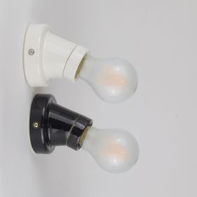 VILL Kleine Wandhalterung aus Porzellan Beide Farben der Porzellan-Wandlampe.