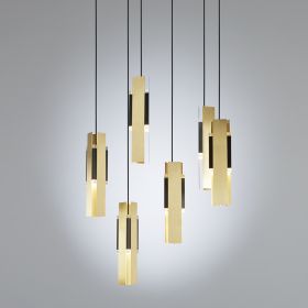 THETIS Exclusive 6-piece cascade luminaire from Italian manufacturer