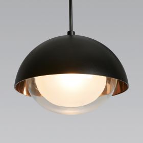 MUSE Extravagant cascade pendant light Innenseite des Lampenschirms in Kupfer.