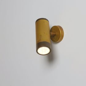 NOLA adjustable wall spotlight in brass