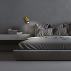 NOLA Ausrichtbarer Wandstrahler in Messing Elegante Wandleuchte zum Beispiel als Leseleuchte am Bett.