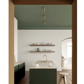 NOLA Decken Downlight in Messing Eleganter Deckenspot in Messing in der Kche.