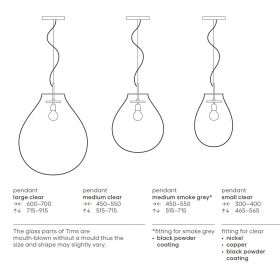 TIM Exklusive Glas-Pendelleuchte