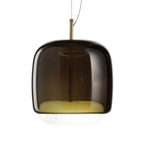 JUBE Timeless Italian LED glass pendant light with diffuser Massives mundgeblasenes Glas, Altgrün.